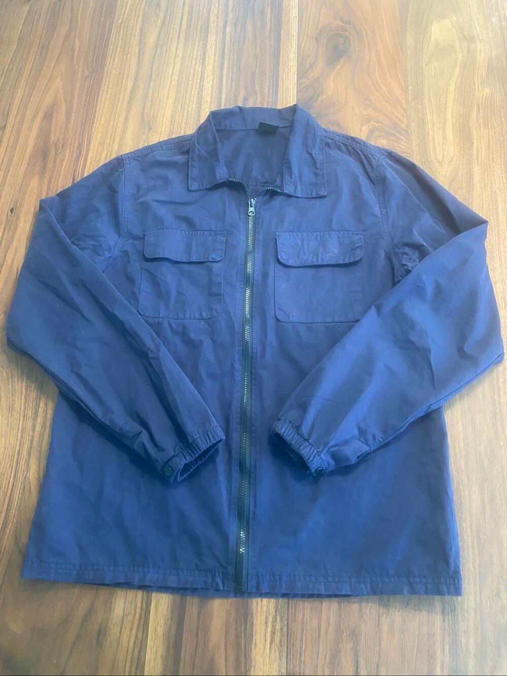 Capo Men's Navy Blue Full Zip Lightweight Utility Shirt Jacket Size Medium NWOT